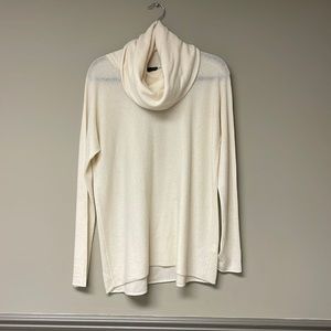 100% Cashmere Vince Cream Cowl-neck Sweater
